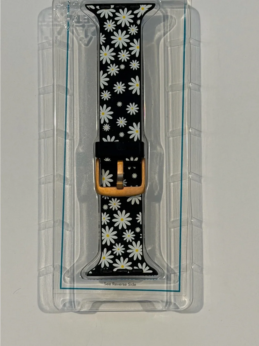 Dabney Lee Daisy Darling Silicone Watch Band - Black, White, Rose Gold